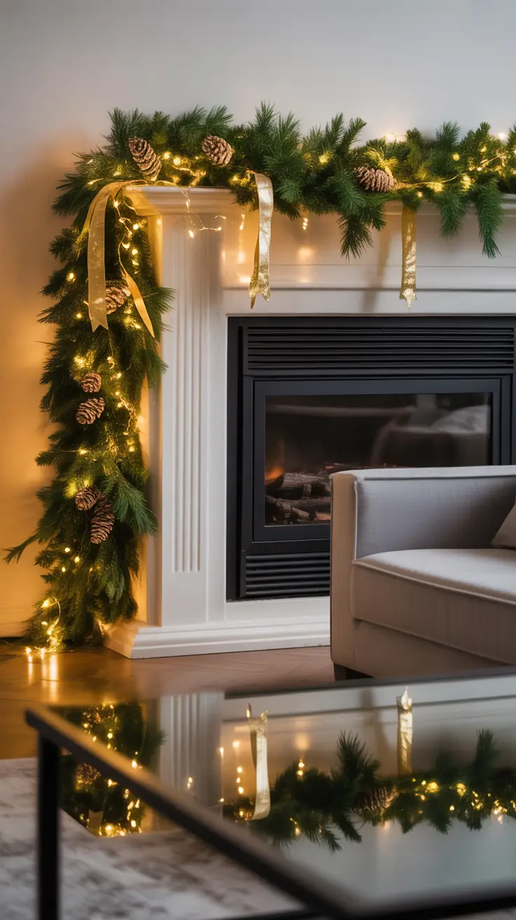 Christmas Mantle Decor Ideas 2025 Garland Styles To Brighten Your Mantle