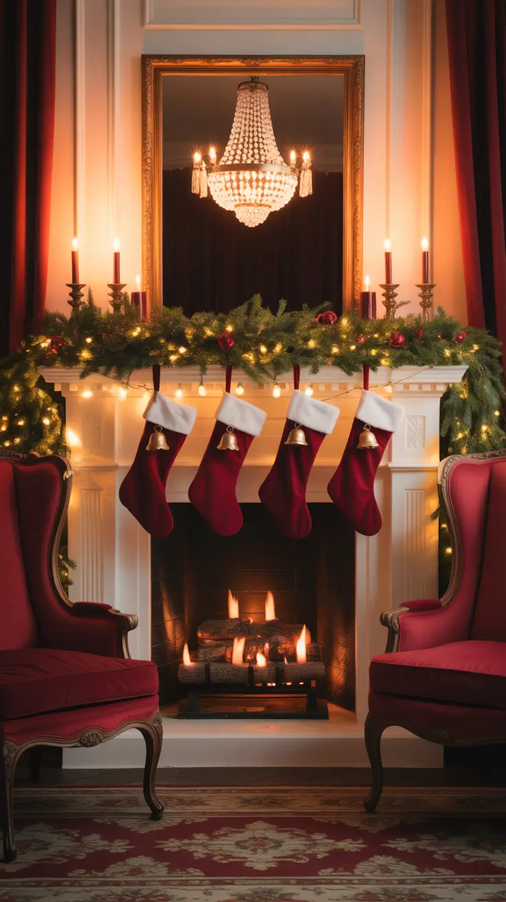 Christmas Mantle Decor Ideas 2025 Traditional Christmas Mantle Designs