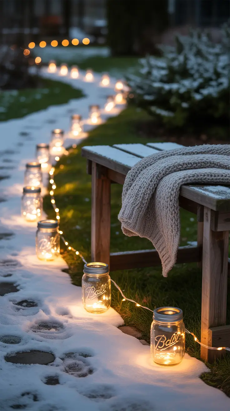 Christmas Pathway Lights 2025 Mason Jar Lights With Fairy Sparkle