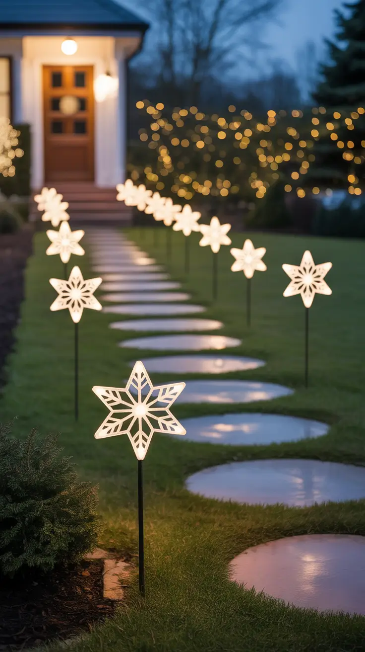 Christmas Pathway Lights 2025 Driveway Edges Outlined In Sparkling Lights