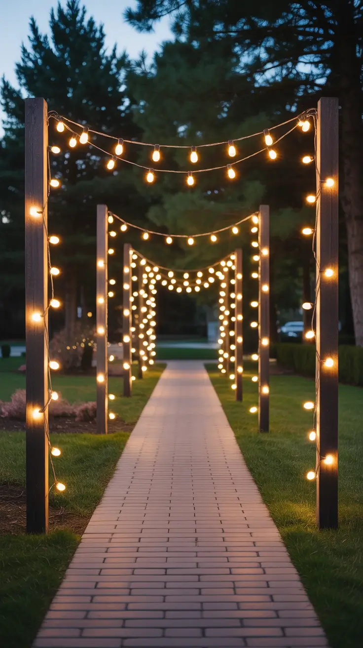 Christmas Pathway Lights 2025 Creative Diy Candy Cane Pathway Lights