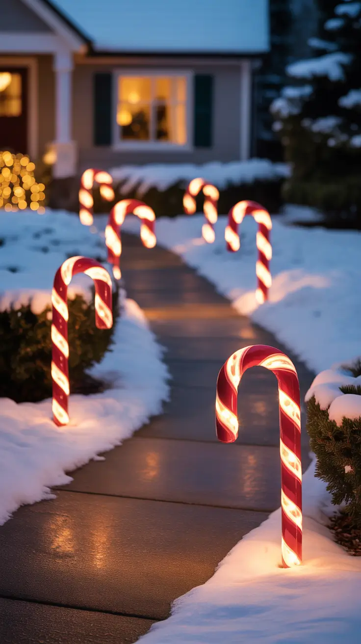 Christmas Pathway Lights 2025 Outdoor Luminaries With A Modern Twist