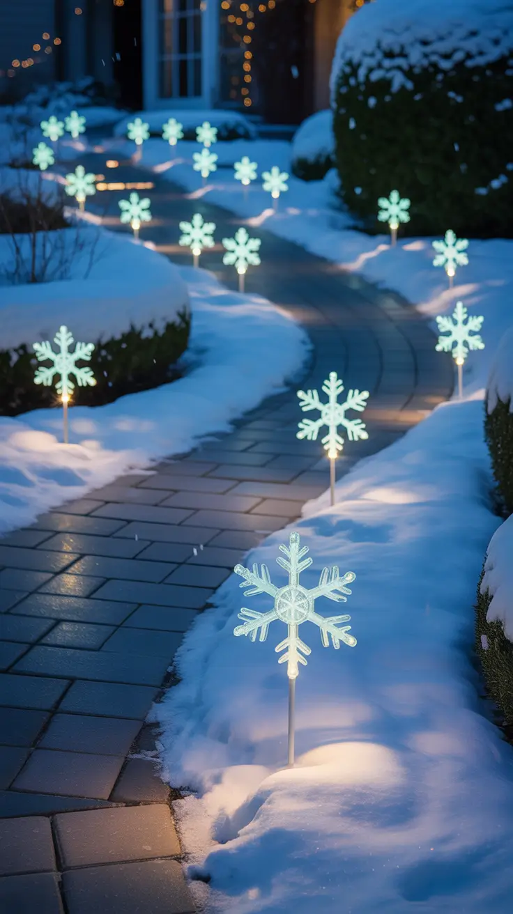 Christmas Pathway Lights 2025 Solar Fairy Lights Along Garden Paths