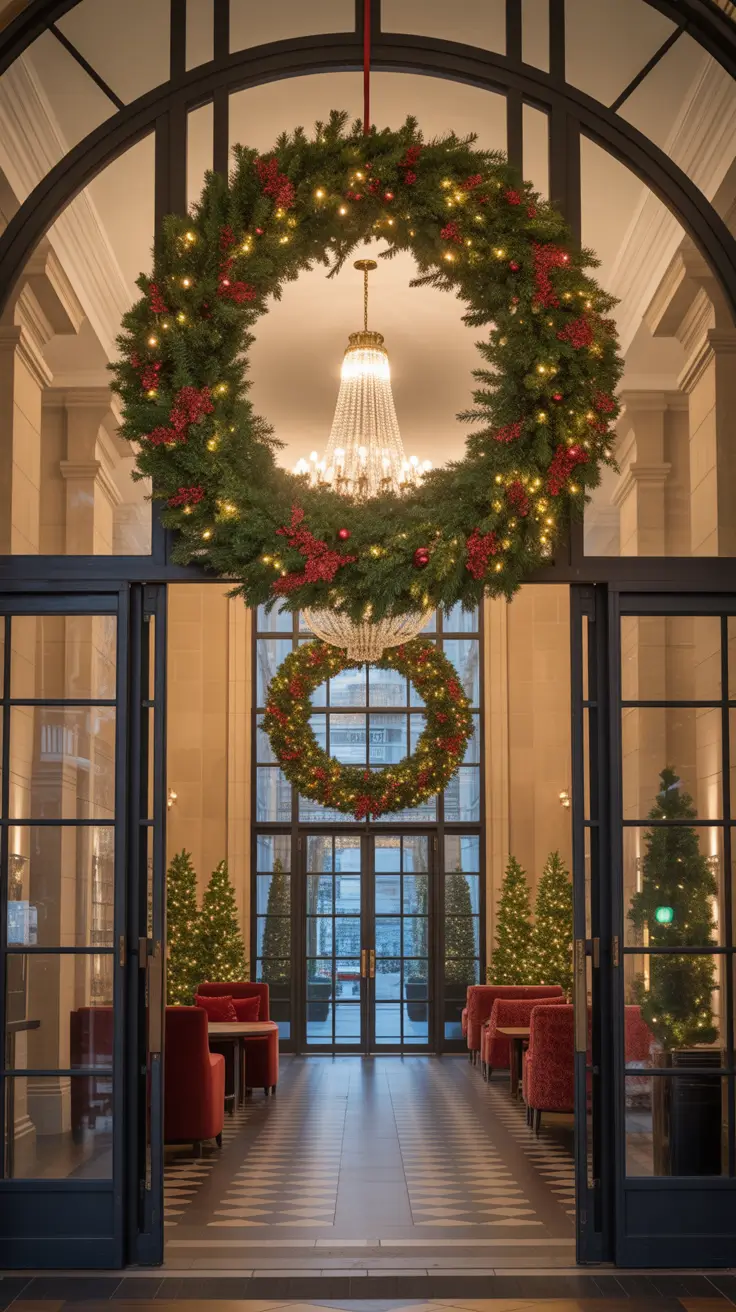 Christmas Wreaths Ideas 2025 Hotel-Style Wreaths For Grand Entrances