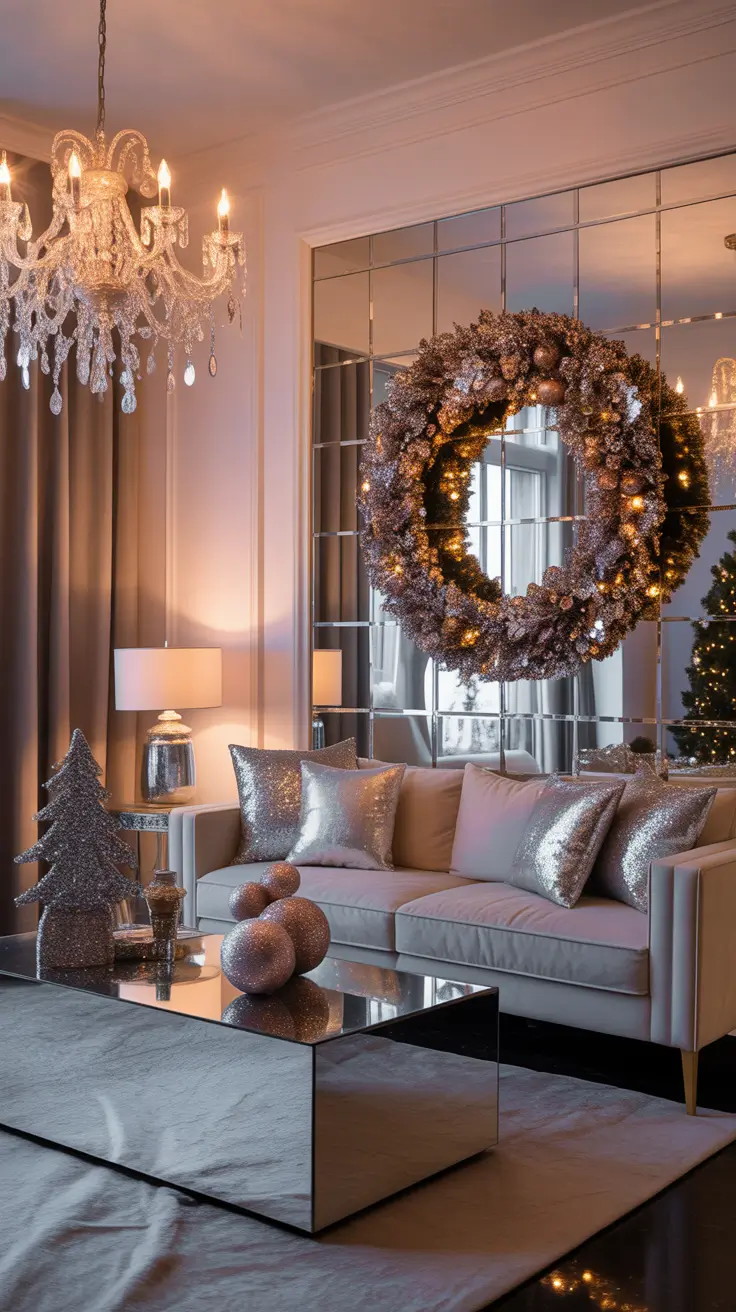 Christmas Wreaths Ideas 2025 Glamorous Silver Wreaths For Sparkling Nights