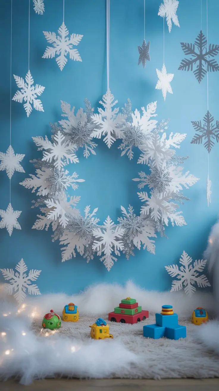 Christmas Wreaths Ideas 2025 Snowflake Wreaths For An Icy Wonderland Look