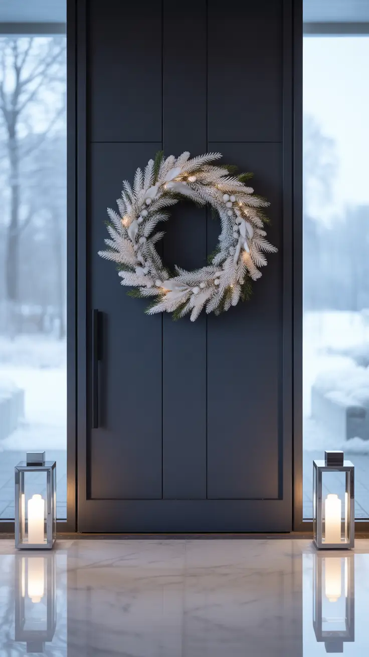 White Christmas Wreaths For A Frosty Glow
