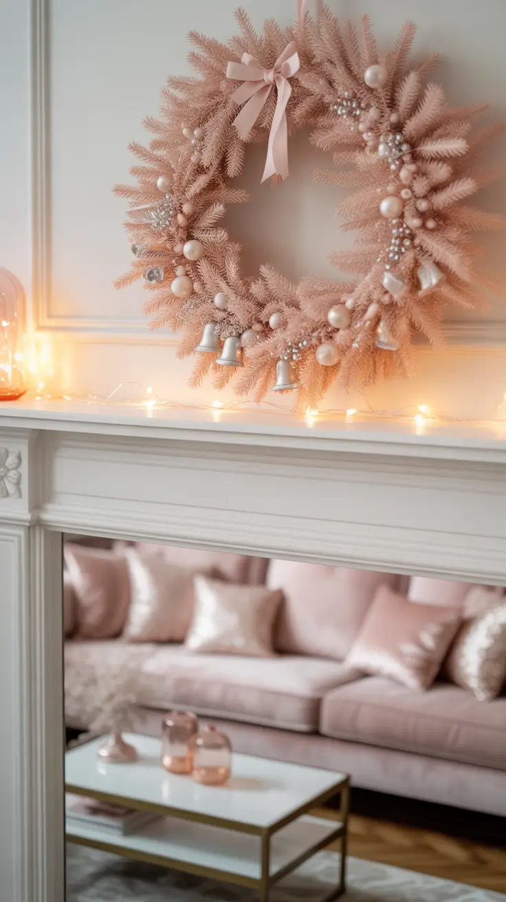 Pink Christmas Wreaths For A Playful Holiday Twist