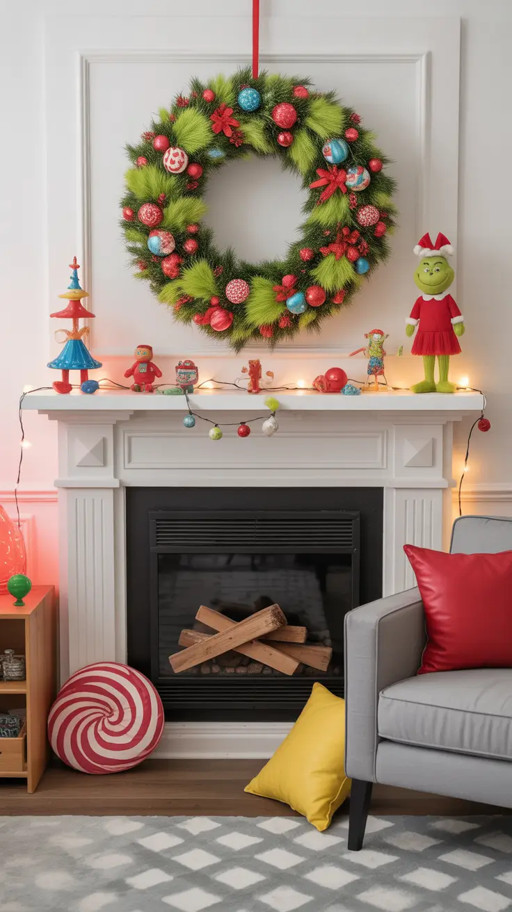 Christmas Wreaths Ideas 2025 Grinch-Inspired Wreaths For Whimsical Decor