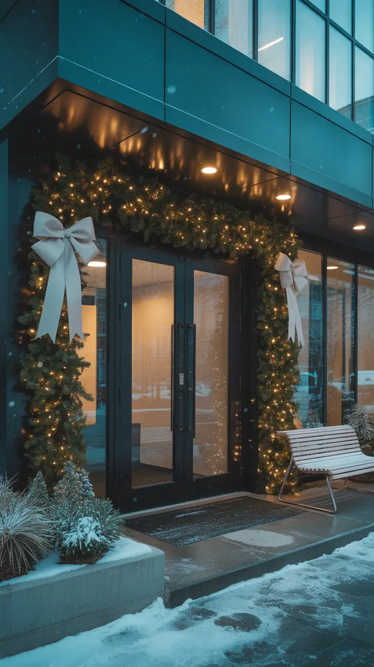 Outdoor Christmas Decorations Ideas 2025 Creative Office Door Christmas Decor Outdoors