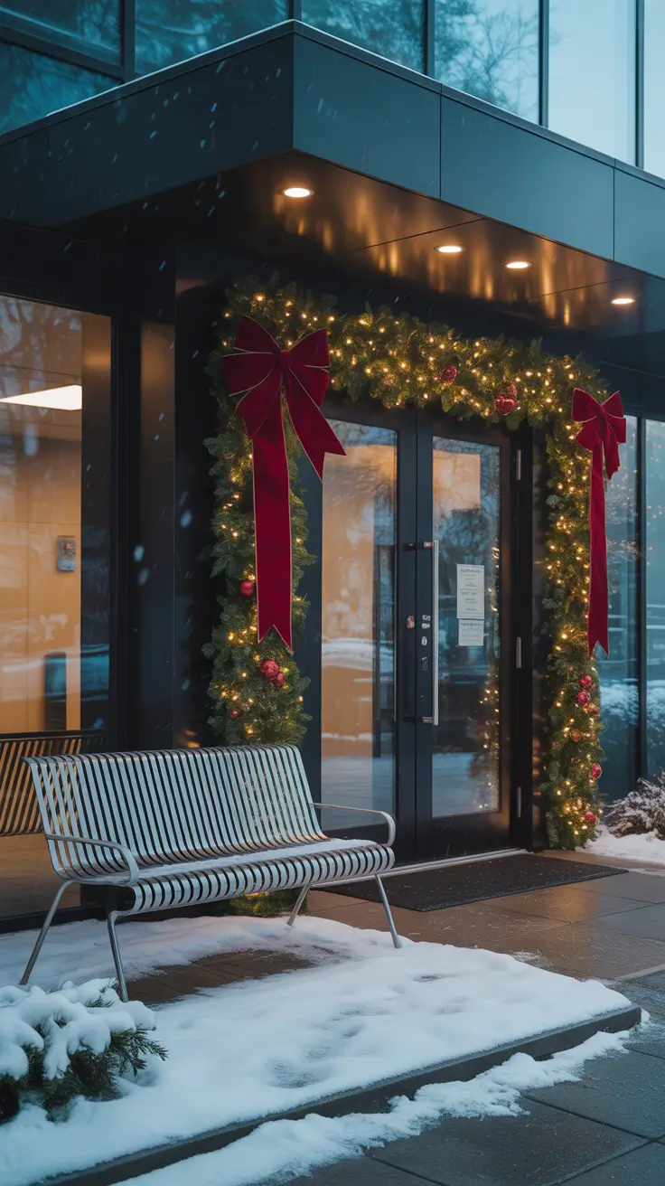 Outdoor Christmas Decorations Ideas 2025 Creative Office Door Christmas Decor Outdoors