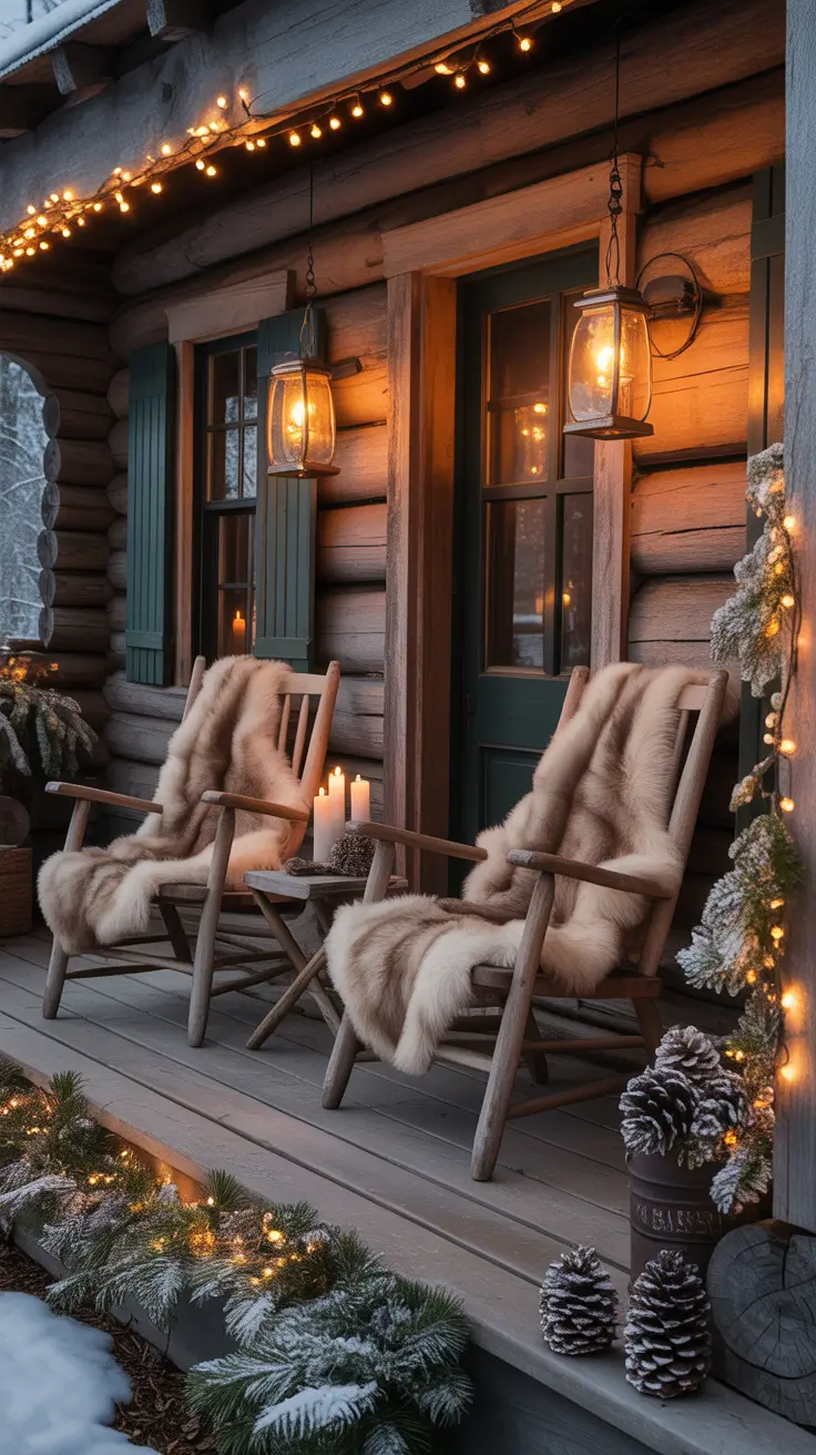 Rustic outdoor Rustic Outdoor Christmas Cabin-Inspired Looks