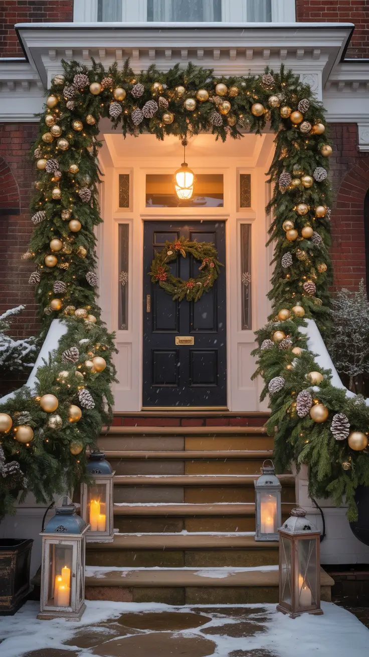 Garlands Outdoor Christmas Garlands That Frame Your Home