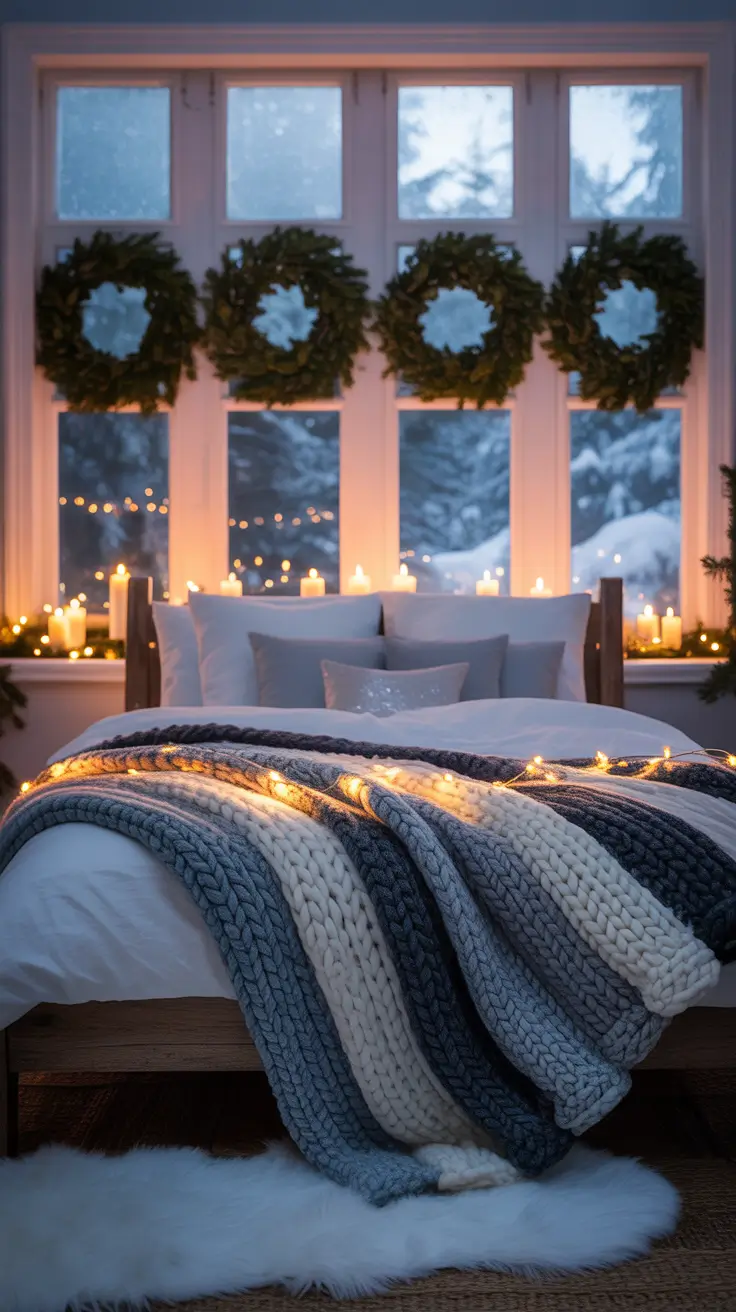 Outdoor Christmas Decorations Ideas 2025 Bedroom Windows That Glow With Christmas Cheer