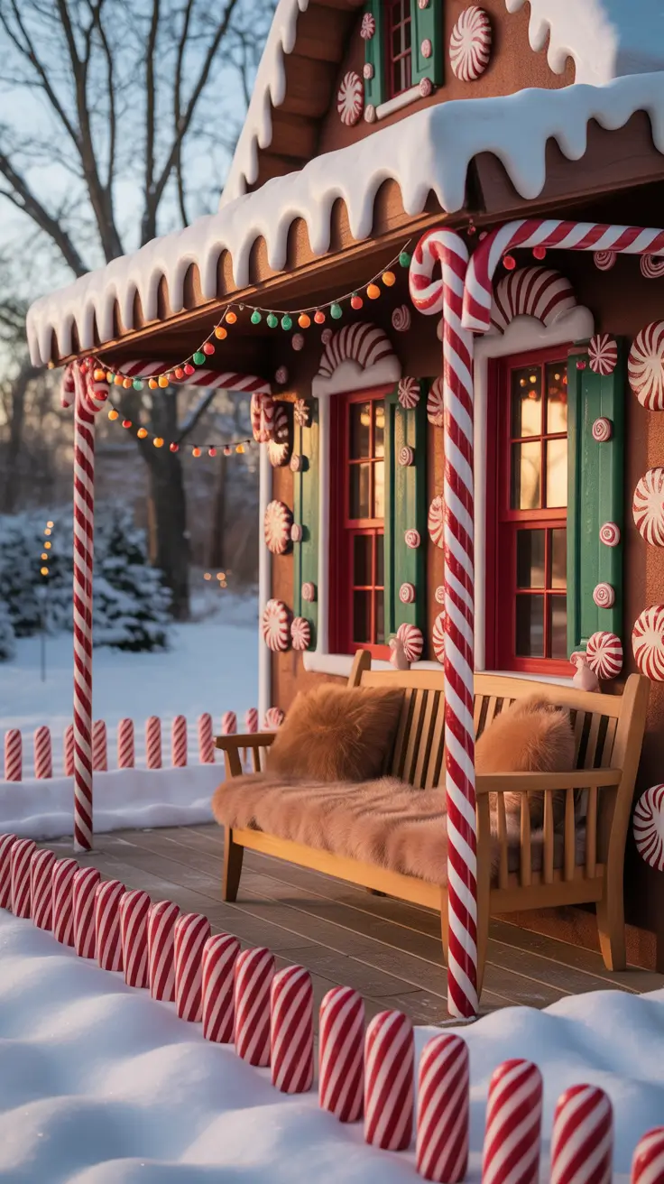 Outdoor Christmas Decorations Ideas 2025 Gingerbread-Inspired Outdoor Decorations For Sweet Charm