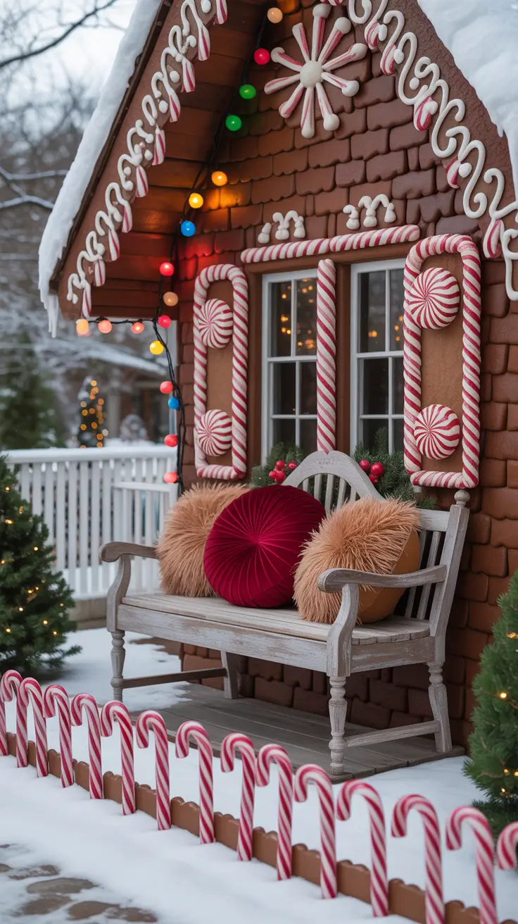 Outdoor Christmas Decorations Ideas 2025 Gingerbread-Inspired Outdoor Decorations For Sweet Charm
