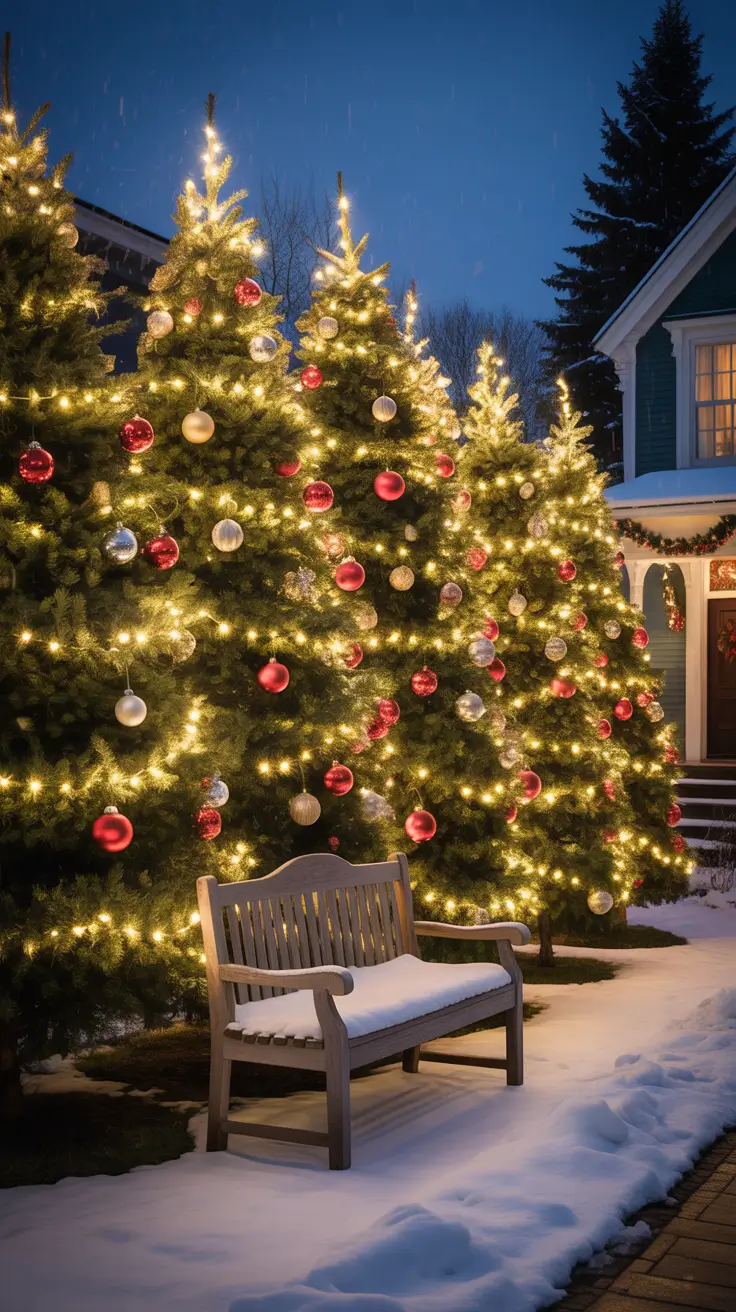 Outdoor Christmas Lights 2025 Ranch House Outdoor Christmas Lights With Rustic Charm