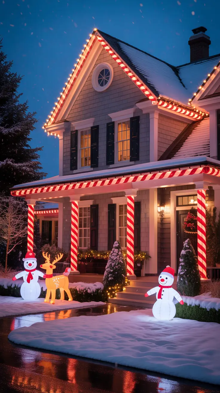 Outdoor Christmas Lights 2025 Red And White Outdoor Christmas Lights For A Festive Touch