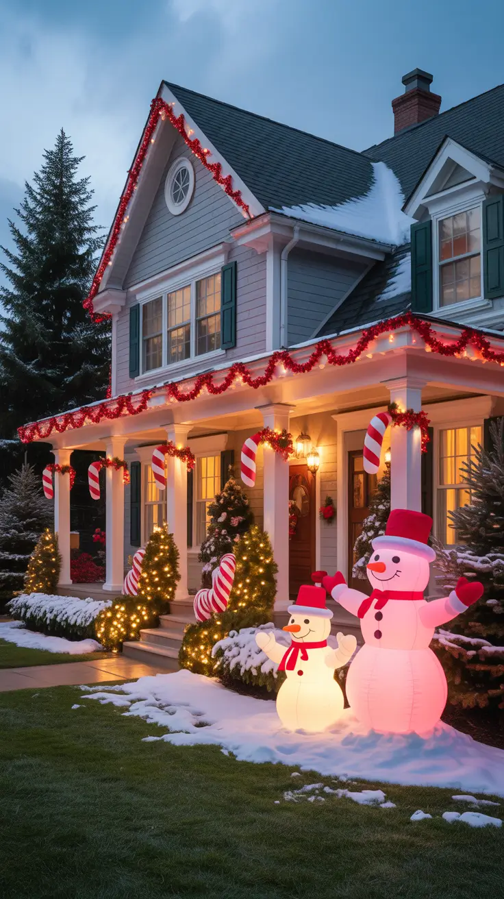 Outdoor Christmas Lights 2025 Red And White Outdoor Christmas Lights For A Festive Touch
