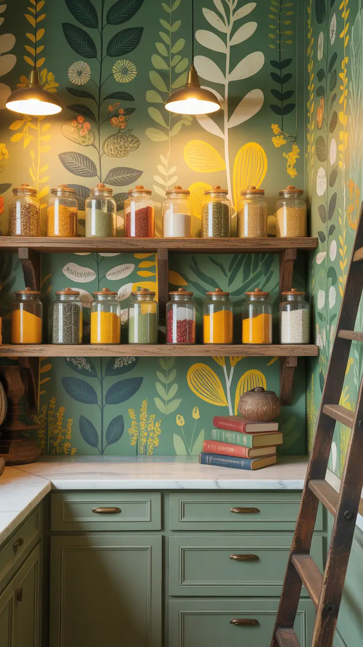 Pantry Makeover Ideas 2026 Wallpaper Accents For Pantries