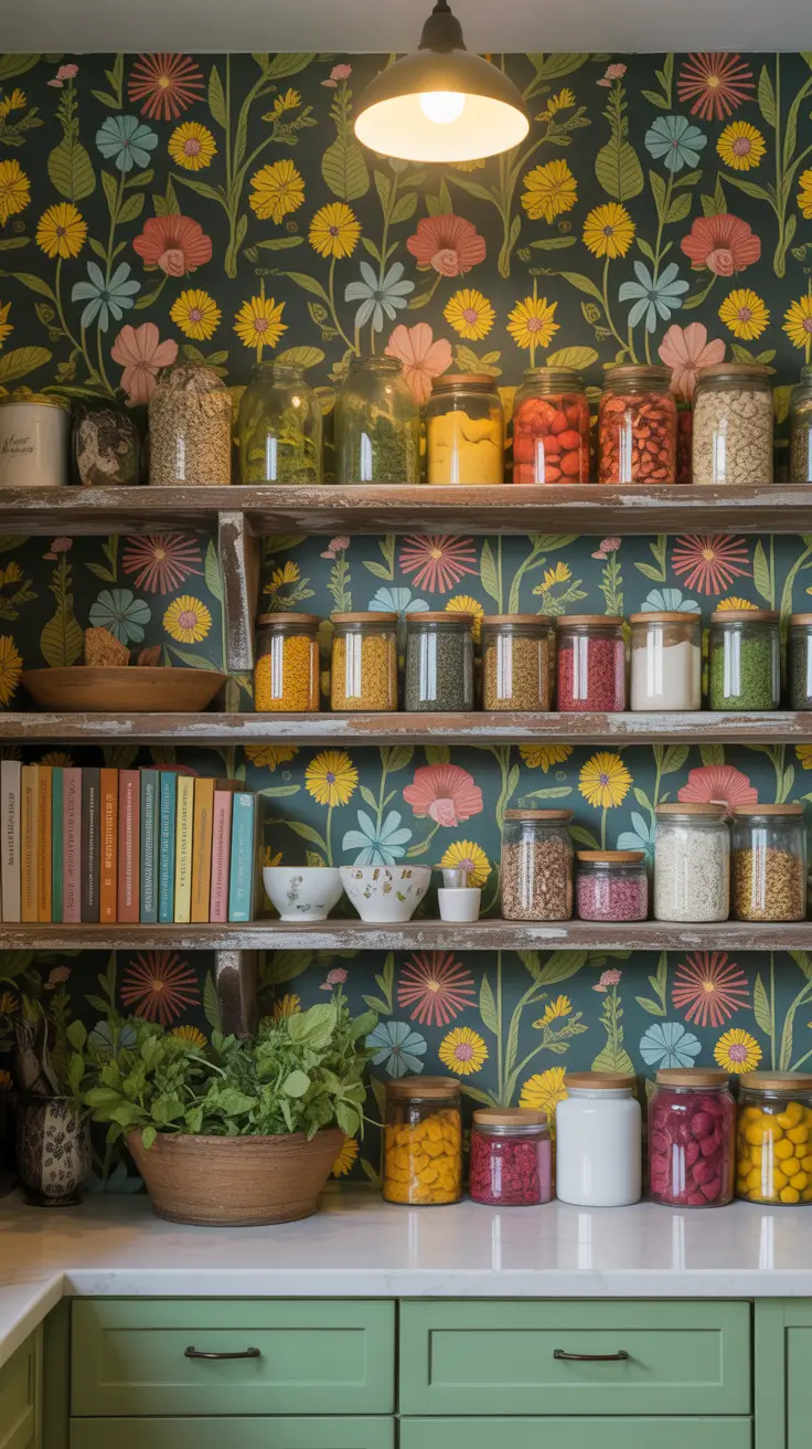 Pantry Makeover Ideas 2026 Wallpaper Accents For Pantries