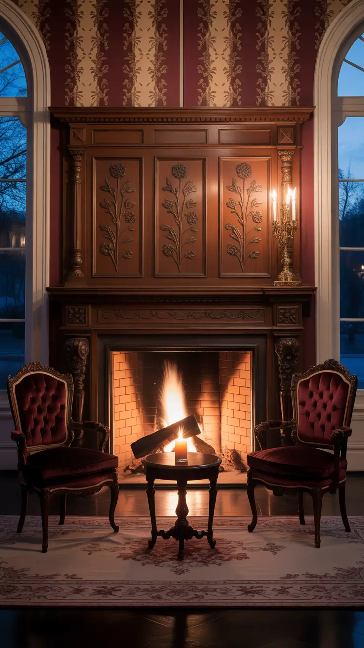 Parlor Makeover Ideas 2026 Victorian-Inspired Fireplaces