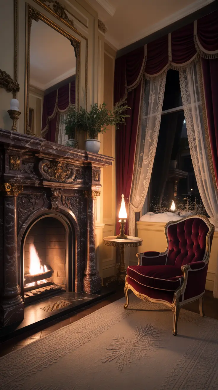 Parlor Makeover Ideas 2026 Victorian-Inspired Fireplaces