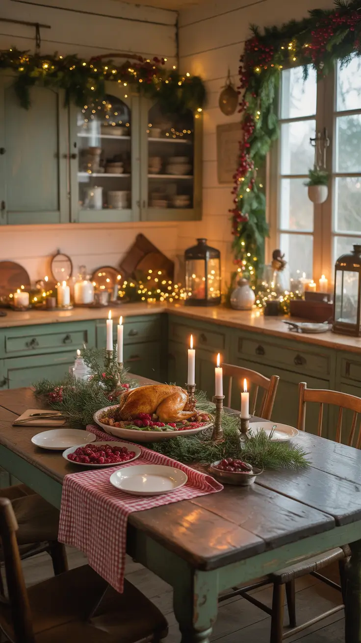 Vintage Christmas Decor Ideas 2025 Christmas Dining With Vintage Warmth