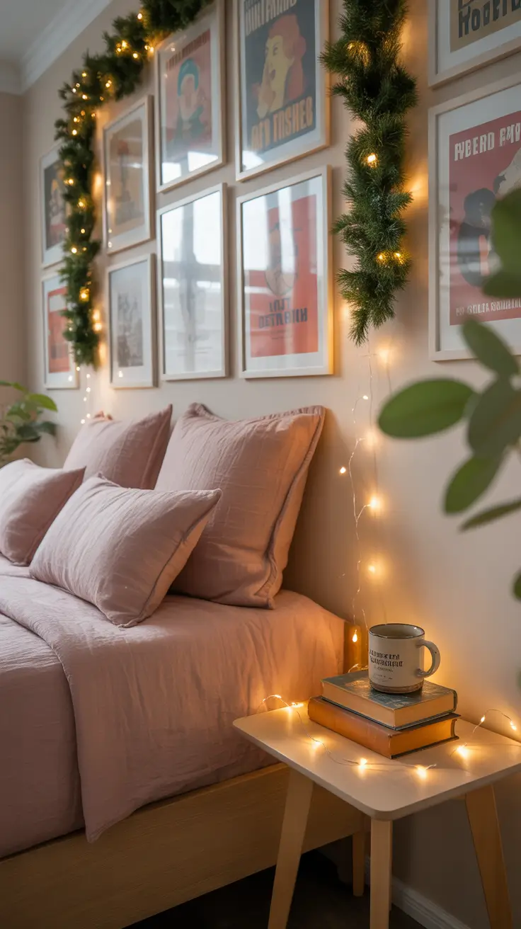 Vintage Christmas Decor Ideas 2025 Romantic Bedroom With Vintage Christmas Touches