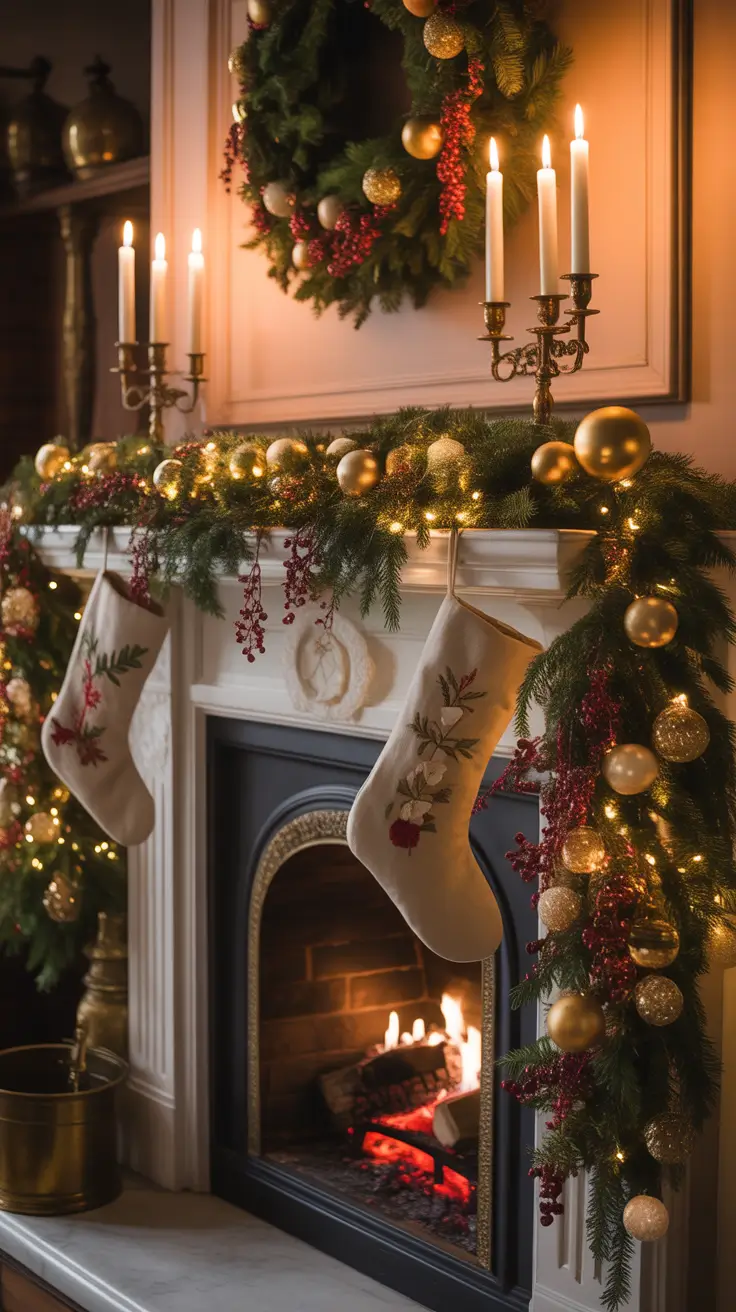 Vintage Christmas Decor Ideas 2025 Mantel Decorating With Vintage Christmas Elegance