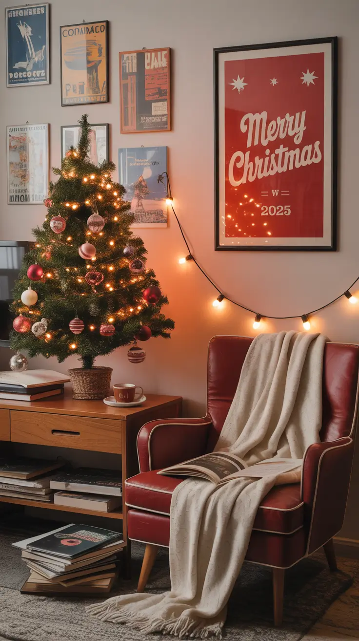 Vintage Christmas Decor Ideas 2025 Retro Dorm Room Christmas Vibes For 2025