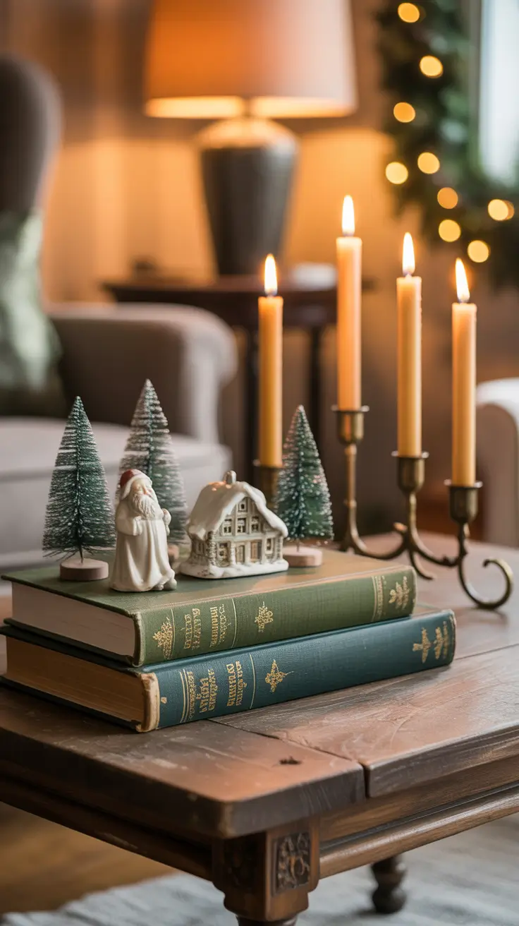 Vintage Christmas Decor Ideas 2025 Coffee Table Styling With Vintage Holiday Finds