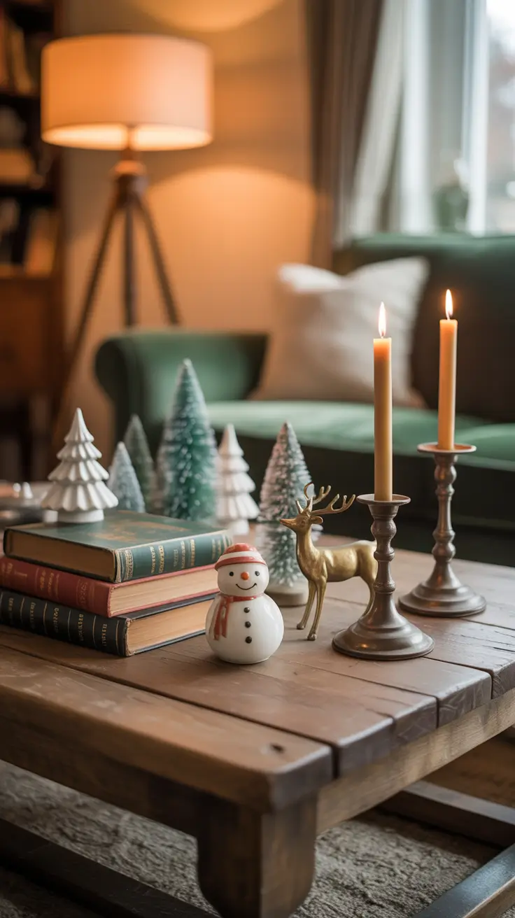Vintage Christmas Decor Ideas 2025 Coffee Table Styling With Vintage Holiday Finds