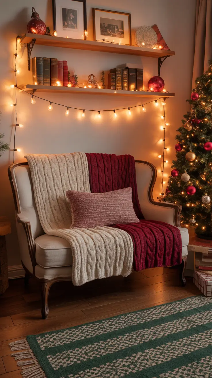 Vintage Christmas Decor Ideas 2025 Living Room Cozy Small Spaces With Old-Fashioned Decor