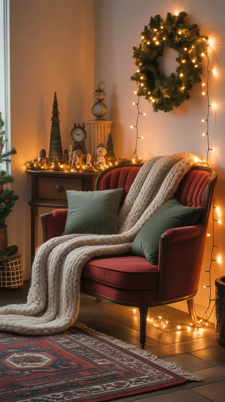 Vintage Christmas Decor Ideas 2025 Living Room Cozy Small Spaces With Old-Fashioned Decor