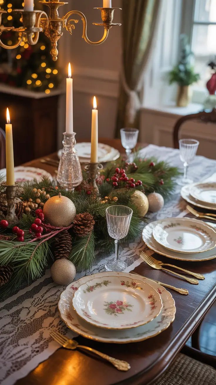 Vintage Christmas Decor Ideas 2025 Vintage Holiday Table Settings And Centerpieces