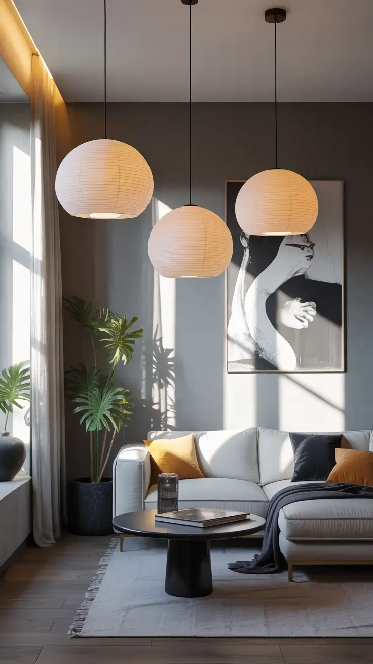 Apartment Living Room Designs 2026 Black and White Minimalism With Edge