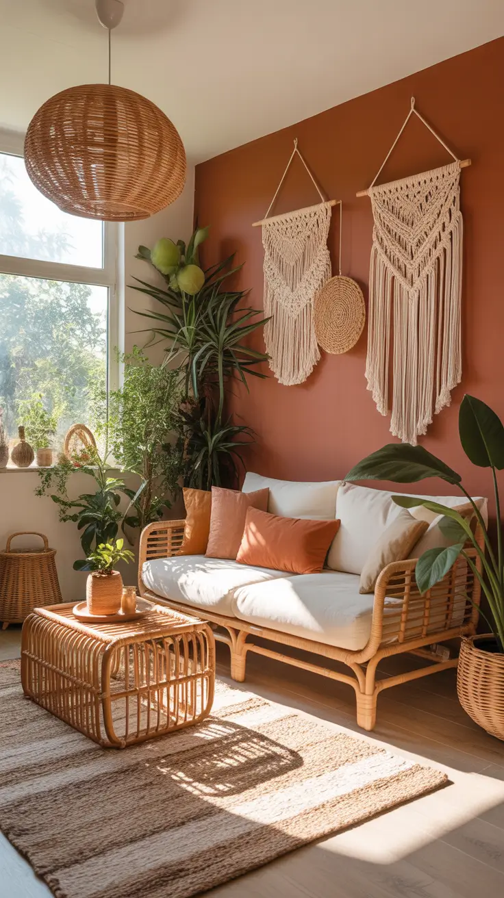 Apartment Living Room Designs 2026 Boho Apartment Magic With Natural Textures