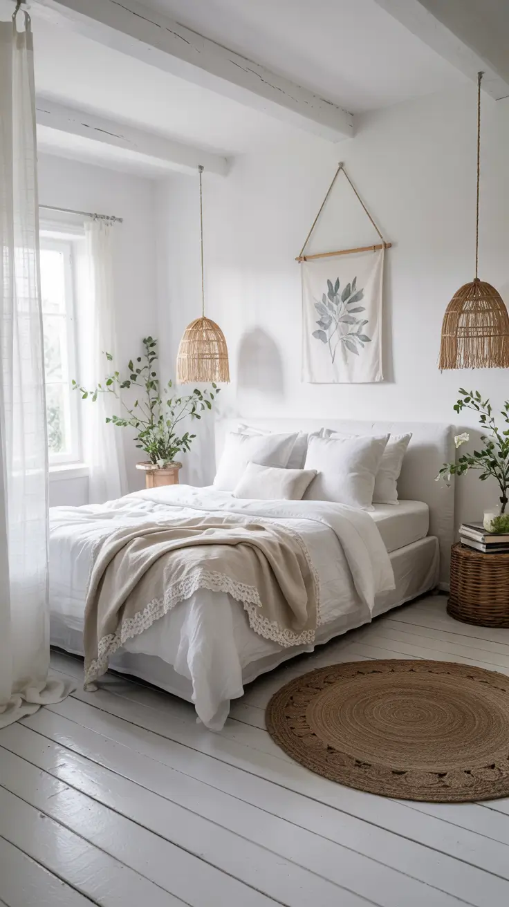 Bedroom Ideas 2026 White Bedroom Serenity