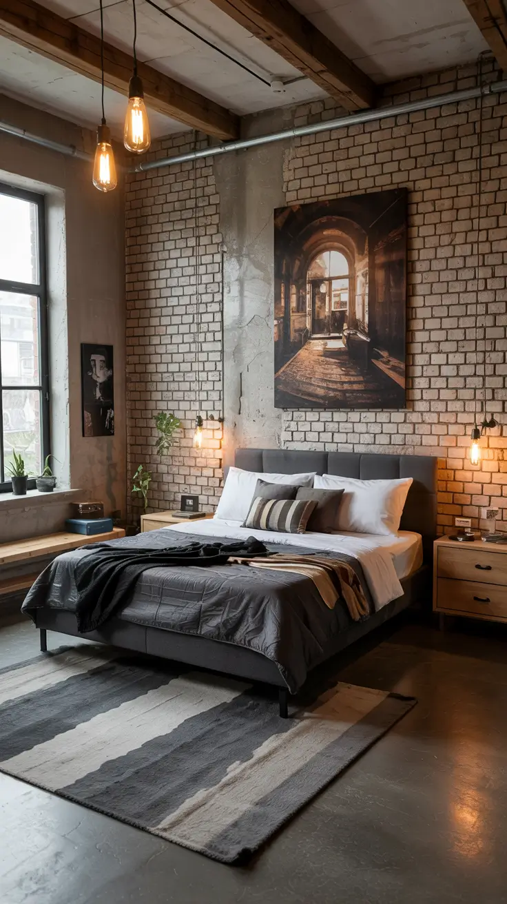 Bedroom Ideas 2026 Industrial Modern Bedroom