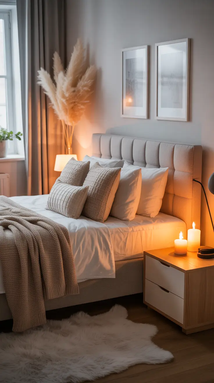 Bedroom Makeover Ideas 2026 Warm Autumn-Inspired Bedroom Palette