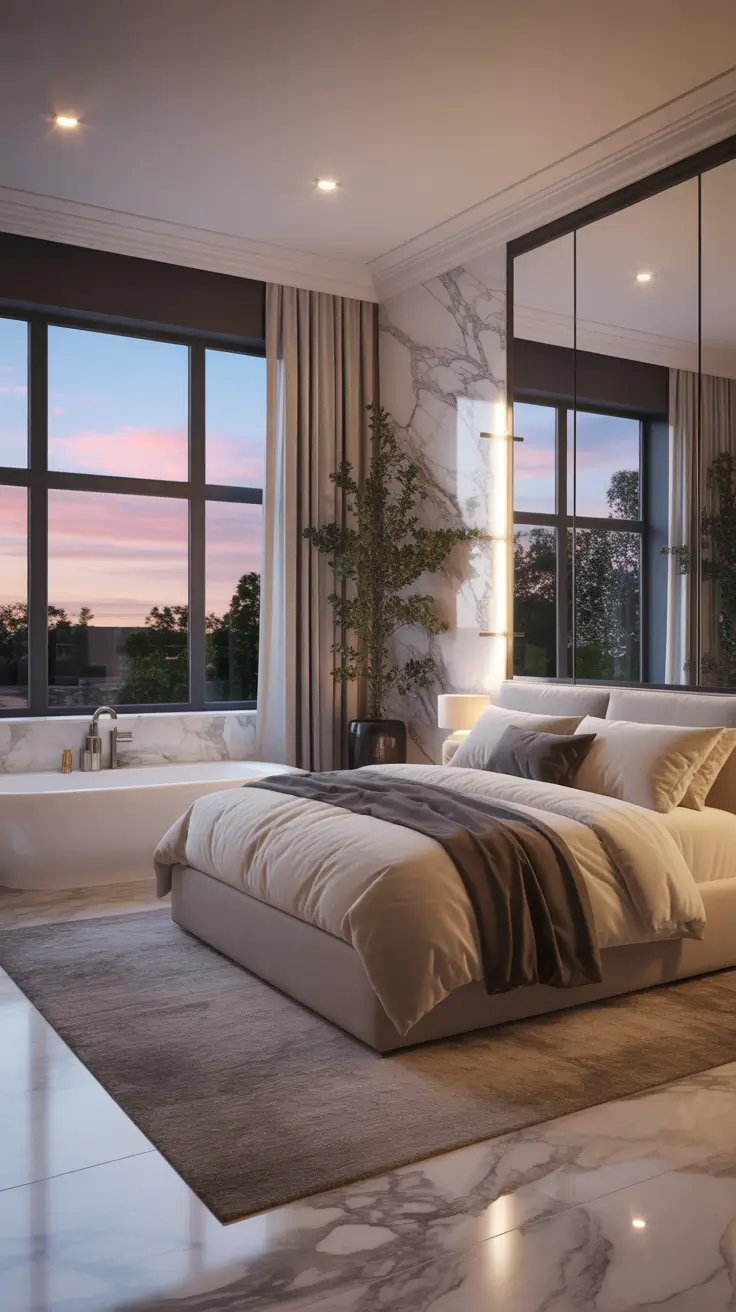 Bedroom Makeover Ideas 2026 Modern Marble Bedroom Retreat