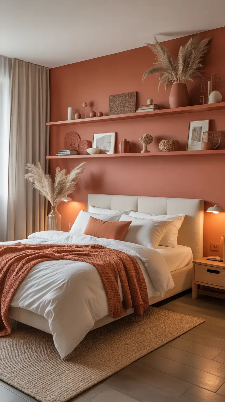 Bedroom Makeover Ideas 2026 Earthy Terracotta Bedroom Inspiration