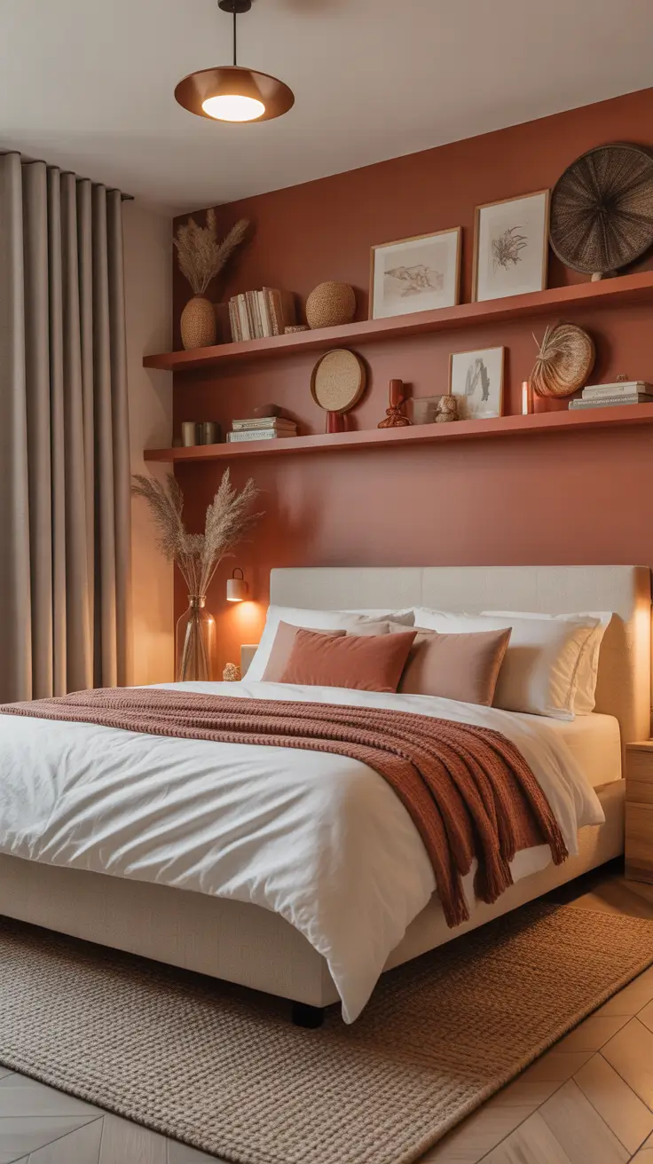 Bedroom Makeover Ideas 2026 Earthy Terracotta Bedroom Inspiration
