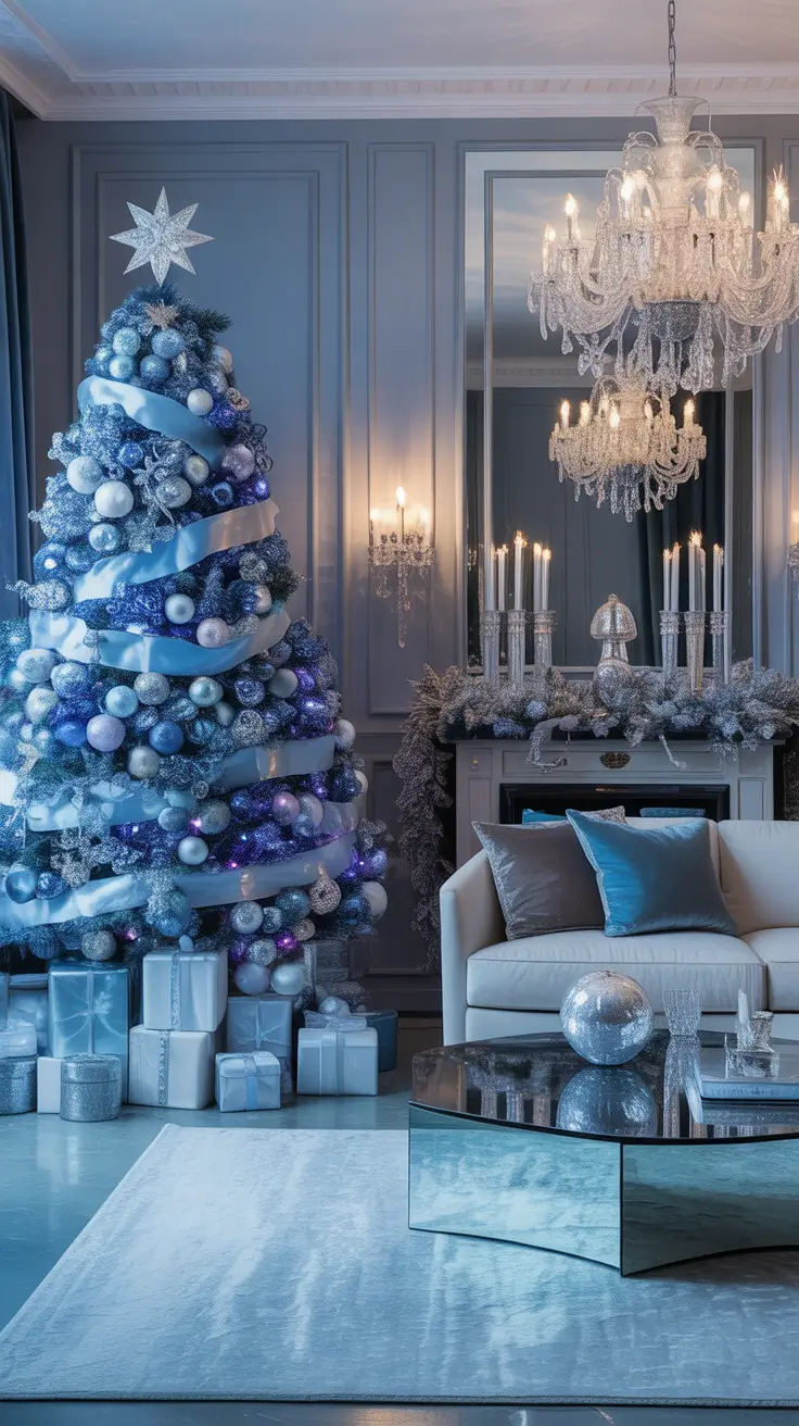 Best Christmas Tree Ideas 2025 Blue And Silver Elegance For 2025