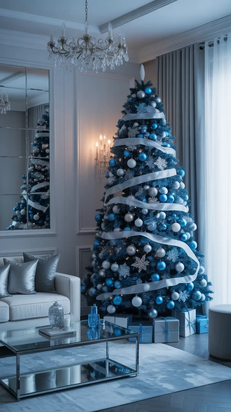 Best Christmas Tree Ideas 2025 Blue And Silver Elegance For 2025