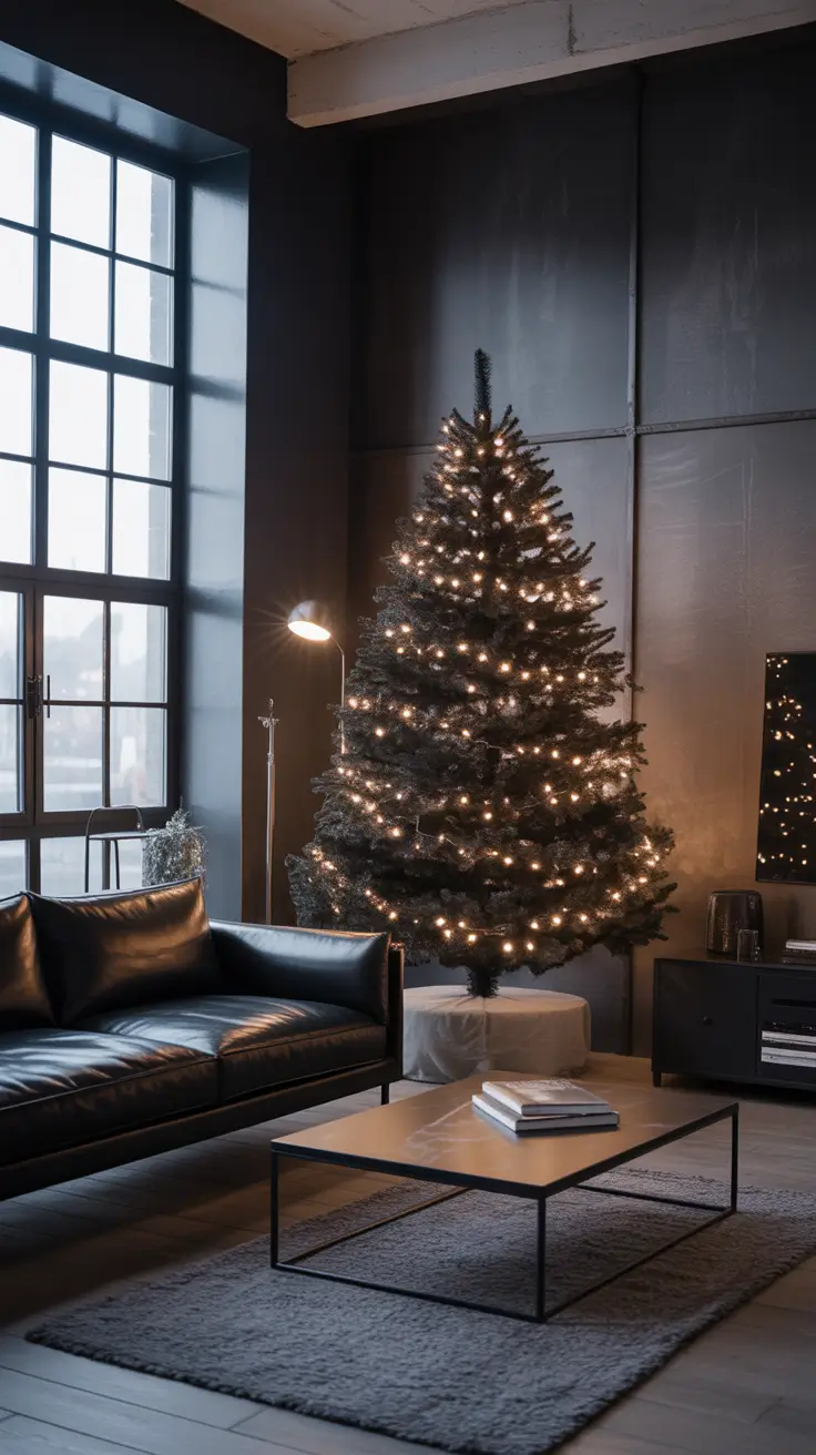 Christmas Tree Lights Ideas 2025 Chic Black Christmas Tree Lights