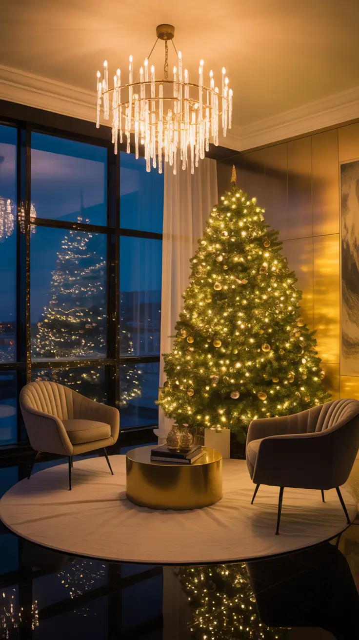 Christmas Tree Lights Ideas 2025 Glittering Gold Christmas Tree Lights