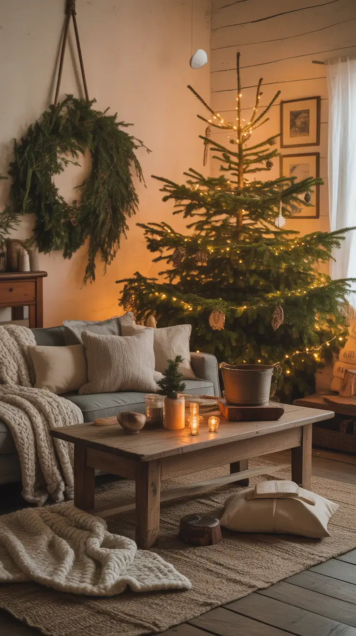 Christmas Tree Lights Ideas 2025 Cozy Farmhouse Christmas Tree Lights
