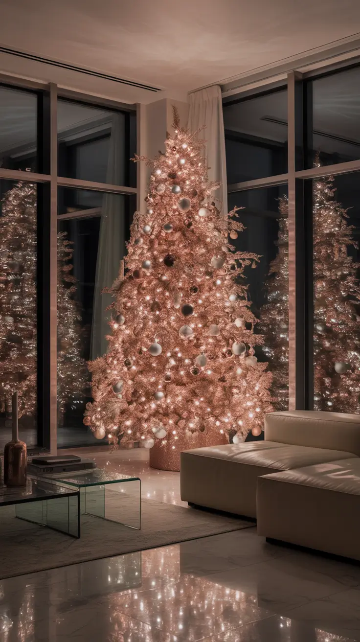 Christmas Tree Lights Ideas 2025 Glamorous Metallic Christmas Tree Lights
